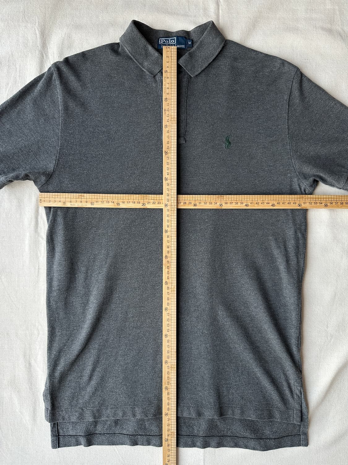폴로 랄프로렌 차콜 그레이 피케 반팔 카라티 M 상품이미지9