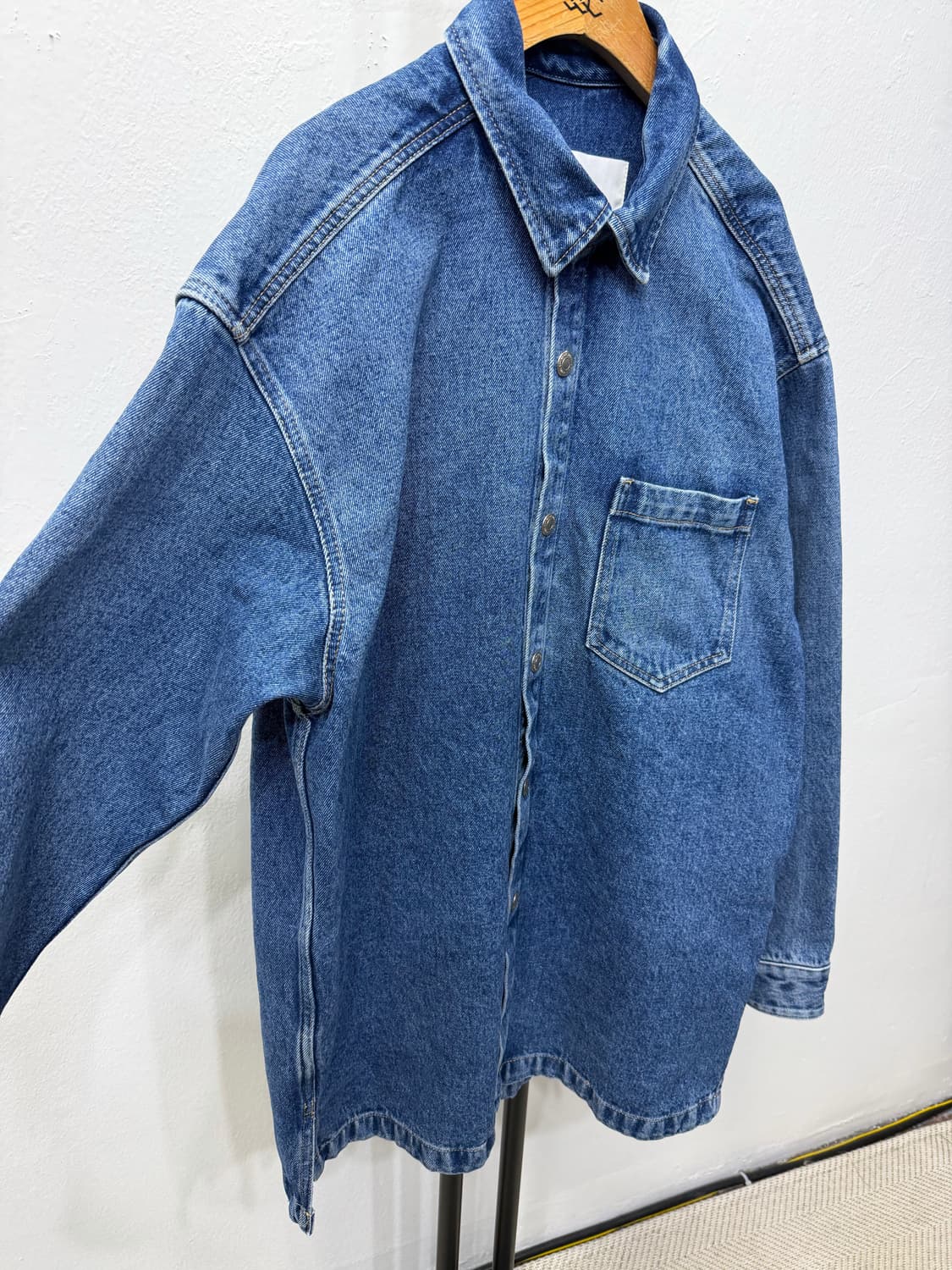 정품) 아미 남성 파리스 오버핏 데님 자켓 L 상품이미지3