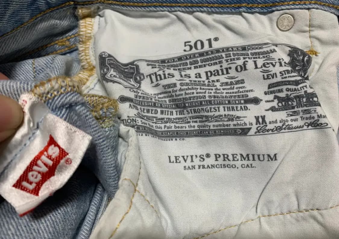 LEVIS 리바이스 프리미엄 501 크롭 데님팬츠(코튼)27 사이즈 상품이미지7