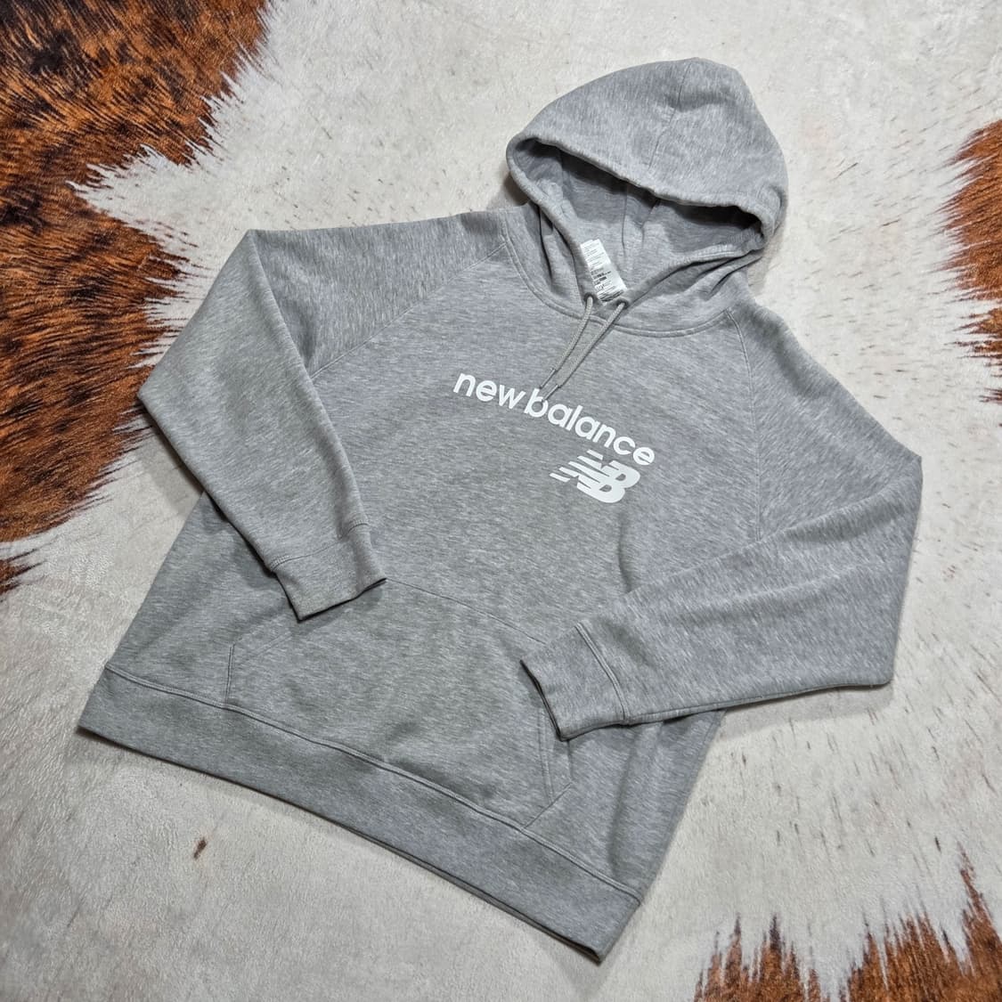 뉴발란스 그레이 후드티 상품이미지1