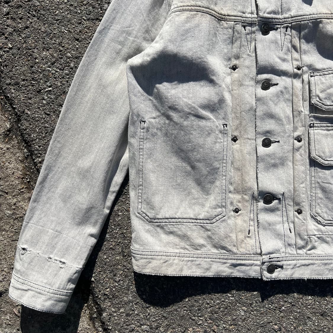 디젤 D스페라 빈티지 가공 데님 트러커 자켓 상품이미지4