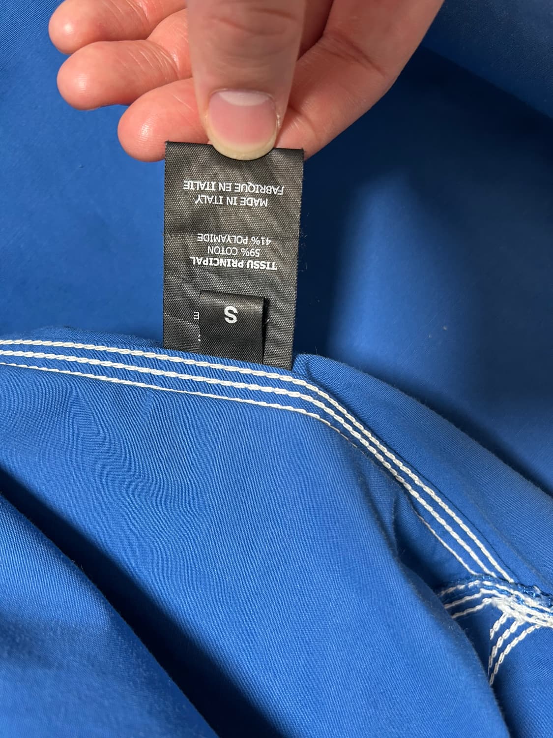 베트멍(VETEMENTS) 18SS 아카이브 패치 셔츠 블루 (S사이즈) 상품이미지6