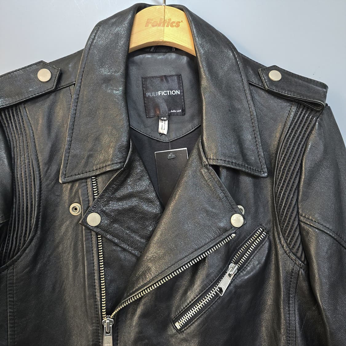 새제품)펄프픽션(PULP FICTION) 램스킨 라이더 가죽자켓 48 상품이미지2