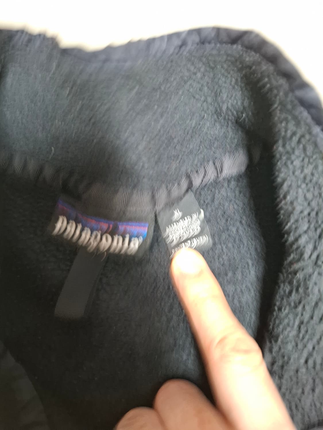 XL 빈티지 파타고니아 신칠라 플리스 풀오버 블랙 상품이미지4