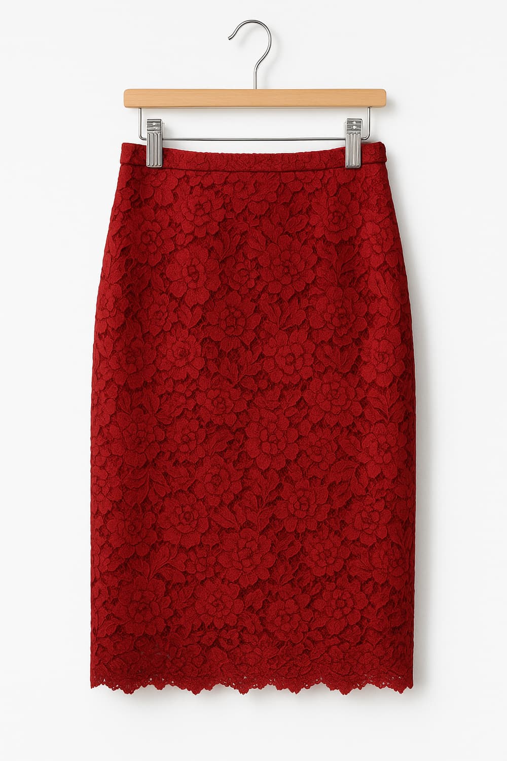 (레어템)머라이어 캐리 무드 홀리데이 레드 레이스 스커트 상품이미지2