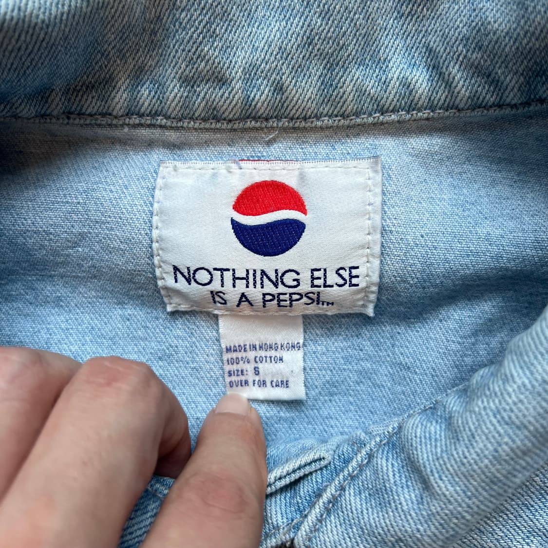 [S]펩시 워크웨어 빈티지 트러커 연청 데님 자켓 상품이미지3
