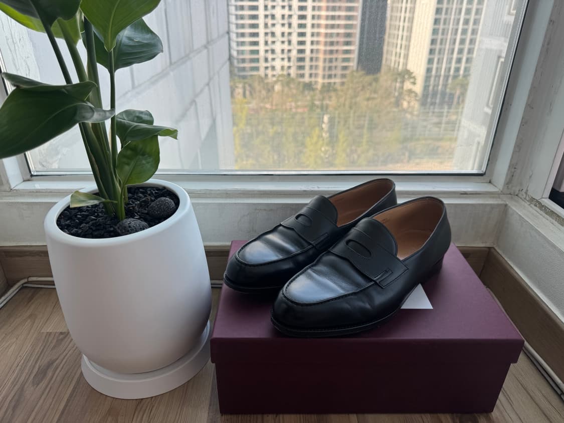 존롭 로페즈 옥스포드 블랙 카프 uk10 상품이미지1