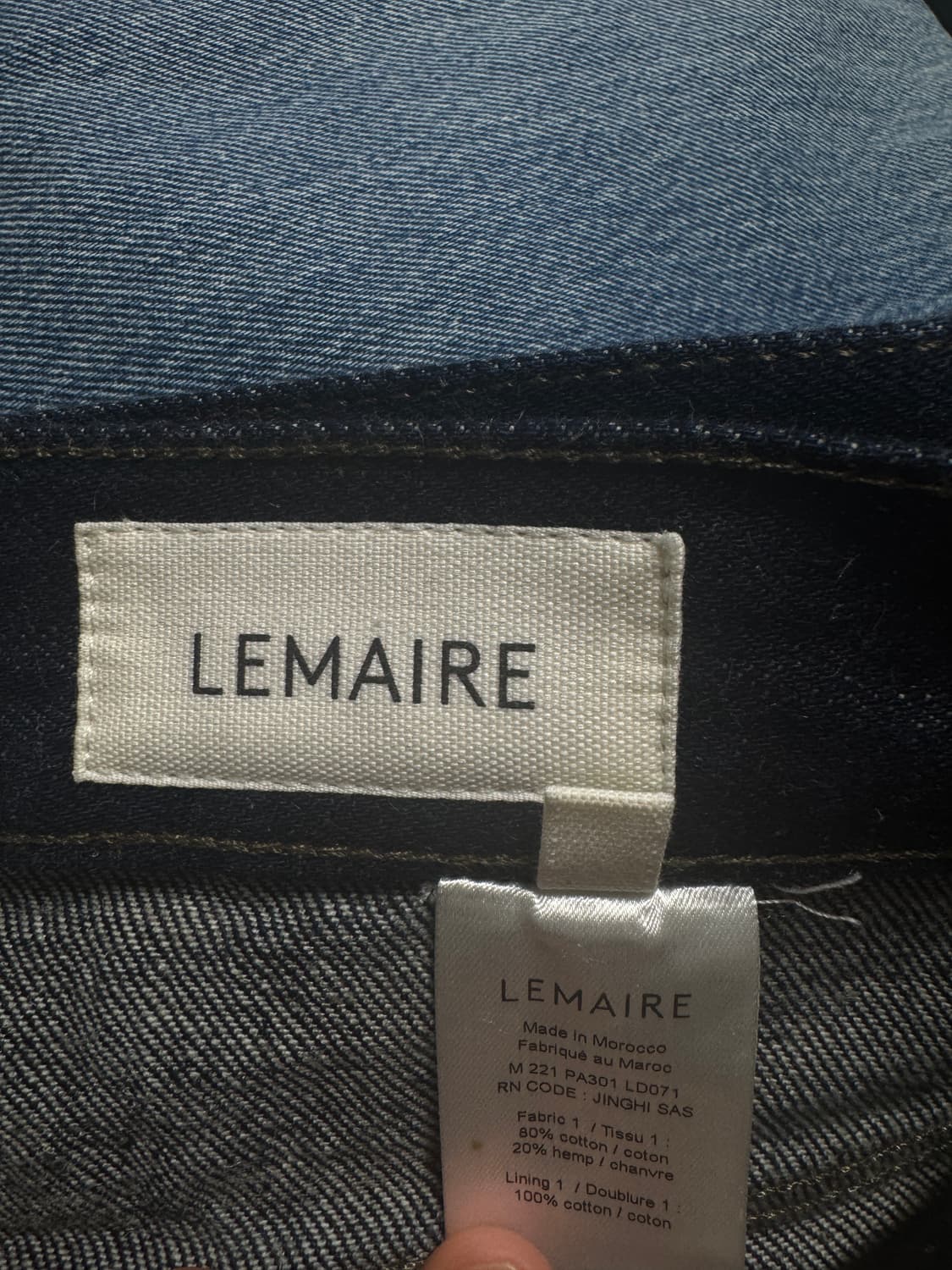 르메르 인디고 심리즈 데님 44 상품이미지3