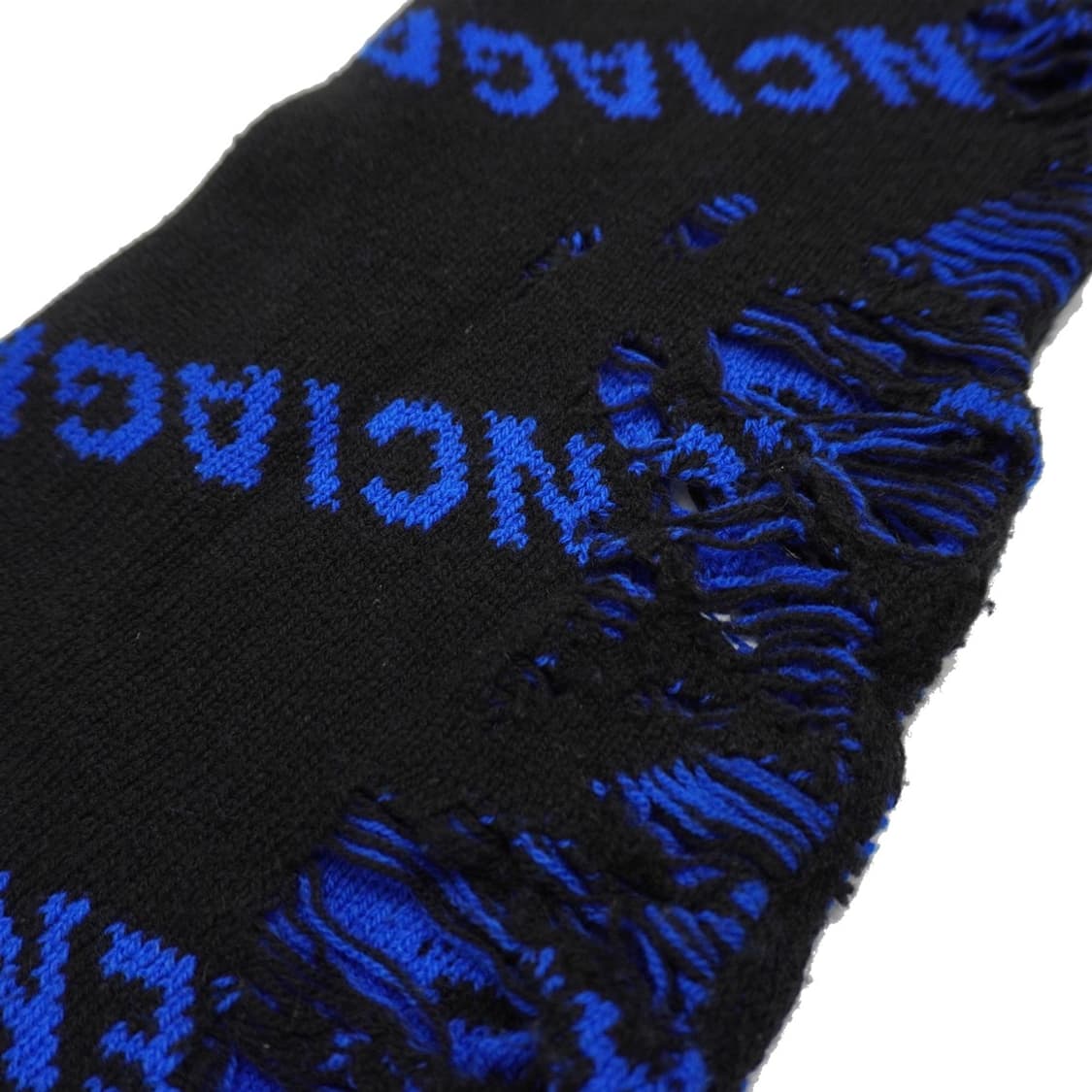 발렌시아가 560793 로고 터틀넥 니트 블루 & 블랙 상품이미지2