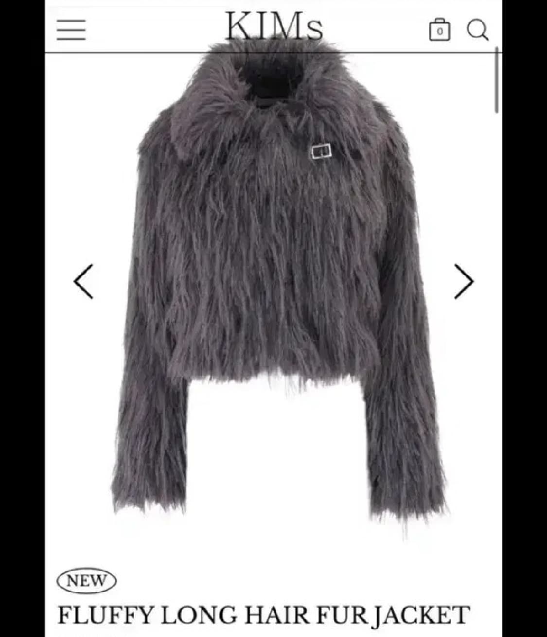 [구해요] 킴즈서울 킴서울 퍼자켓 블루차콜 상품이미지1