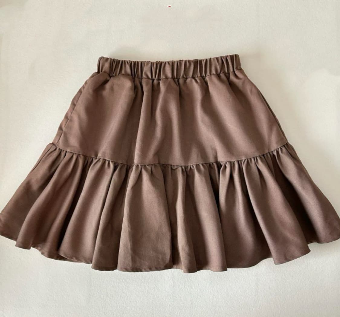 빈티지 캉캉스커트 밴딩치마 라떼히메갸루 핀터깔 모리걸 y2k 긱시크 상품이미지1