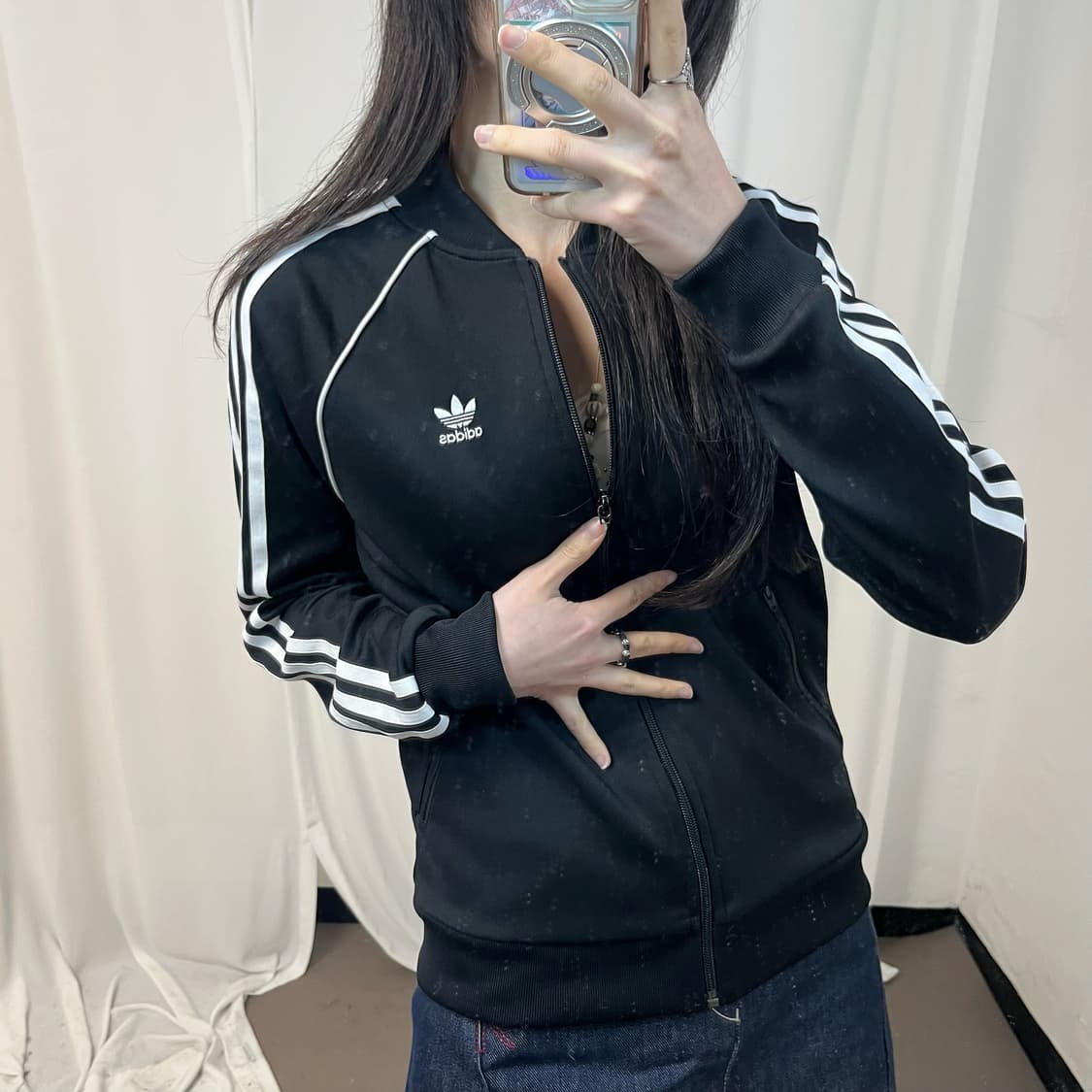 Adidas black Superstar jersey 상품이미지3