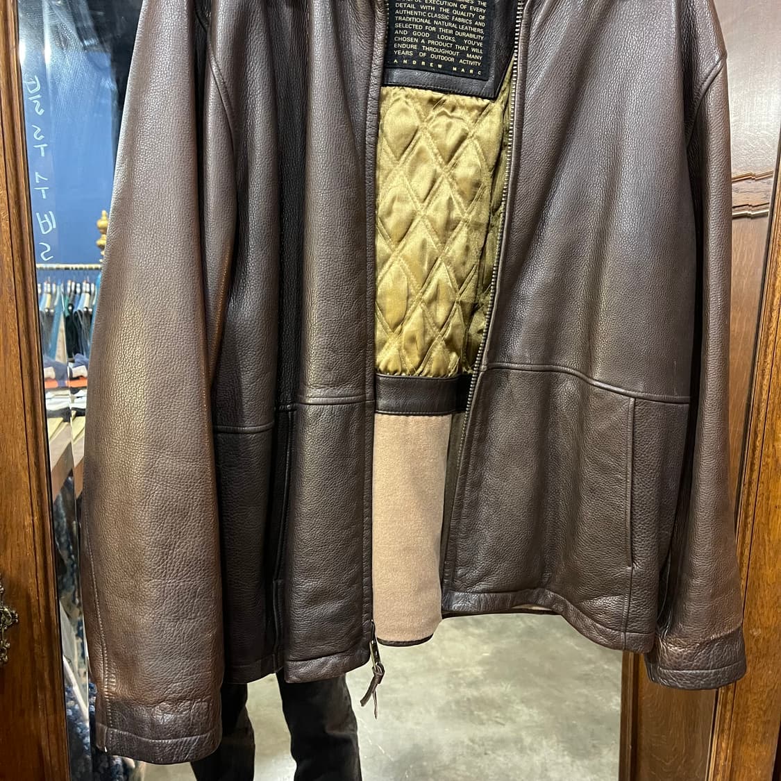 빈티지 레더 브라운자켓  상품이미지3