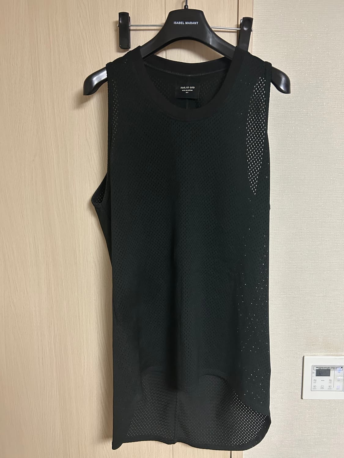 피어오브갓 5th 블랙  메쉬 민소매 티셔츠 상품이미지1