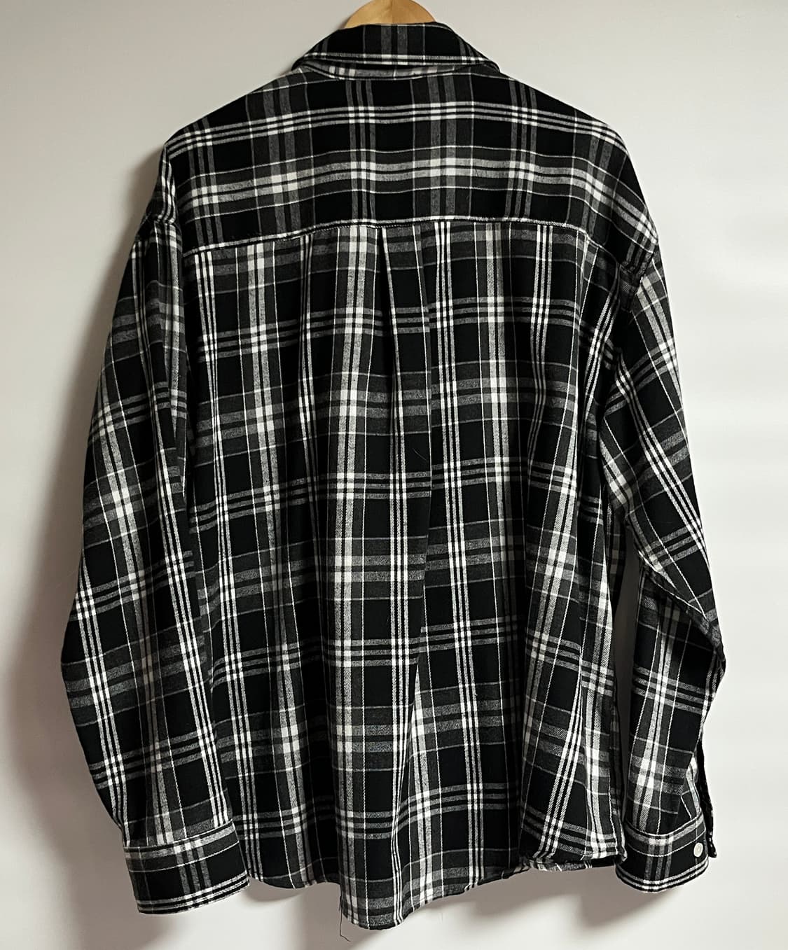 필루미네이트 오버핏 체크 셔츠 남방 XL 상품이미지6