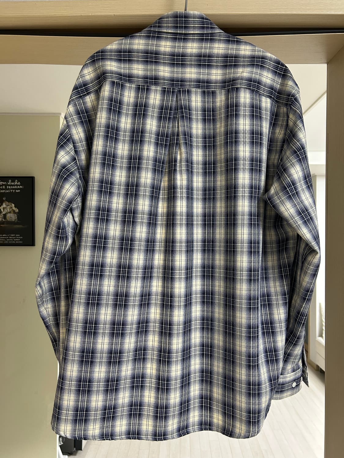 오엑스스튜디오 블루 체크셔츠(상태최상) 상품이미지2