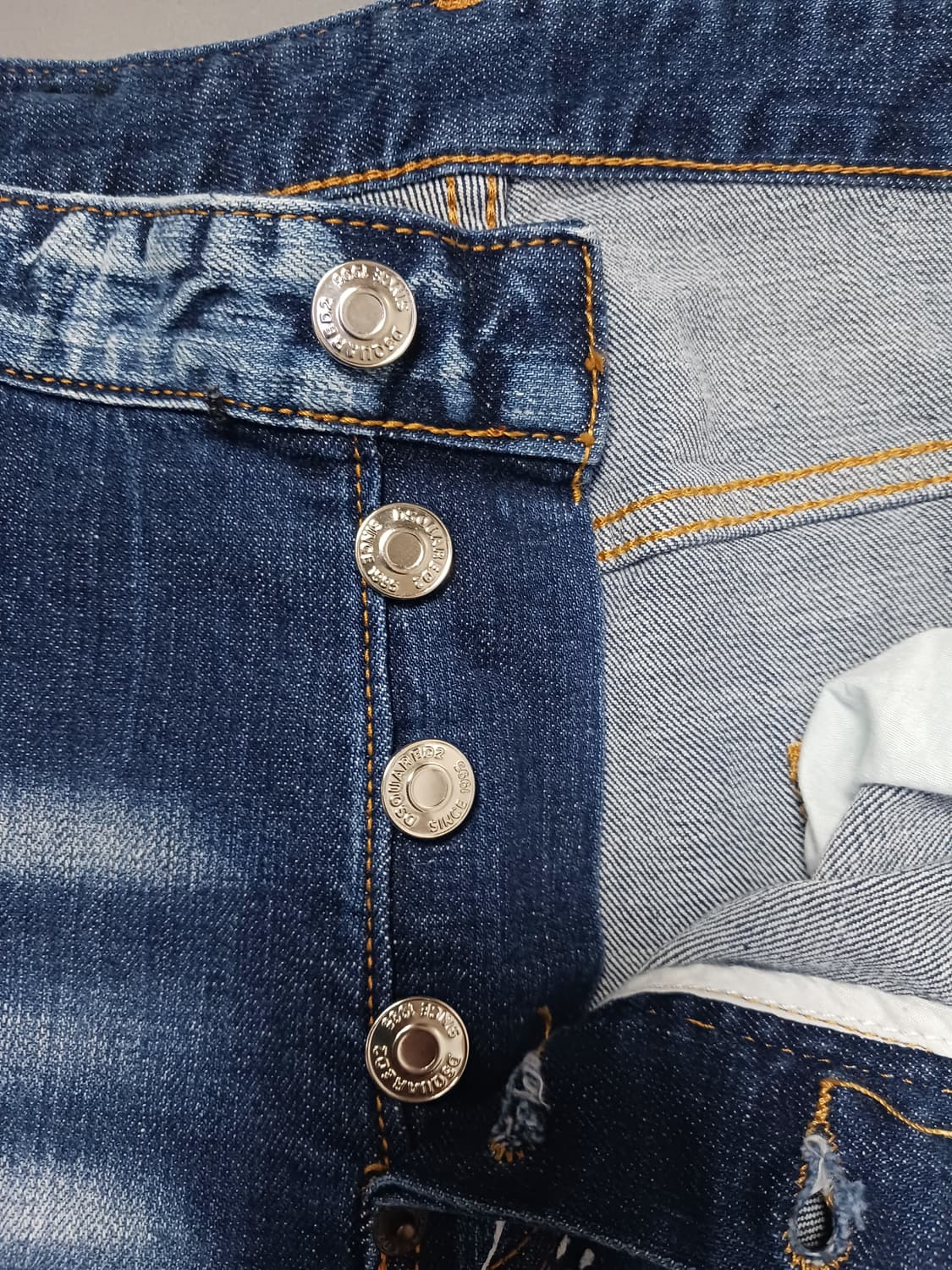 [50] 디스퀘어드2 화이트 스플래터 타이디바이커진 청바지 34 35 상품이미지6