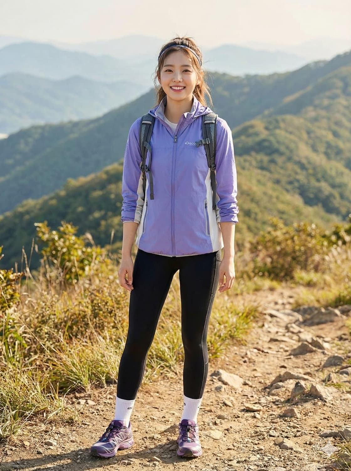 디스커버리 퍼플 경량 바람막이_95 상품이미지1