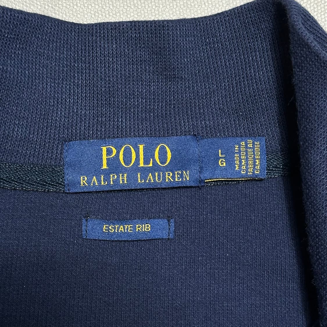 Polo Ralph Lauren 네이비 반집업 니트 스웨터 상품이미지3