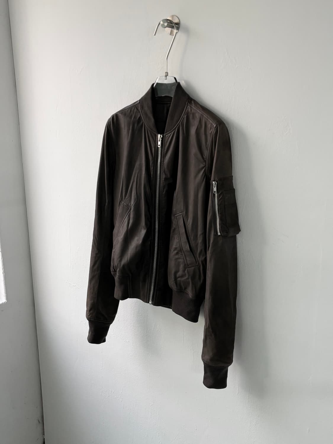 릭오웬스 레더 블루종 상품이미지3