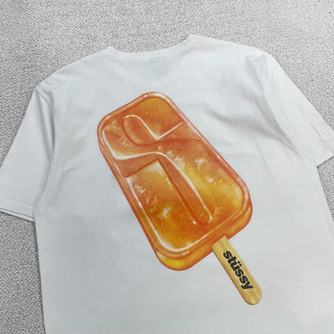 스투시 Stussy 팝시클 아이스크림 반팔 티셔츠 화이트 상품이미지3