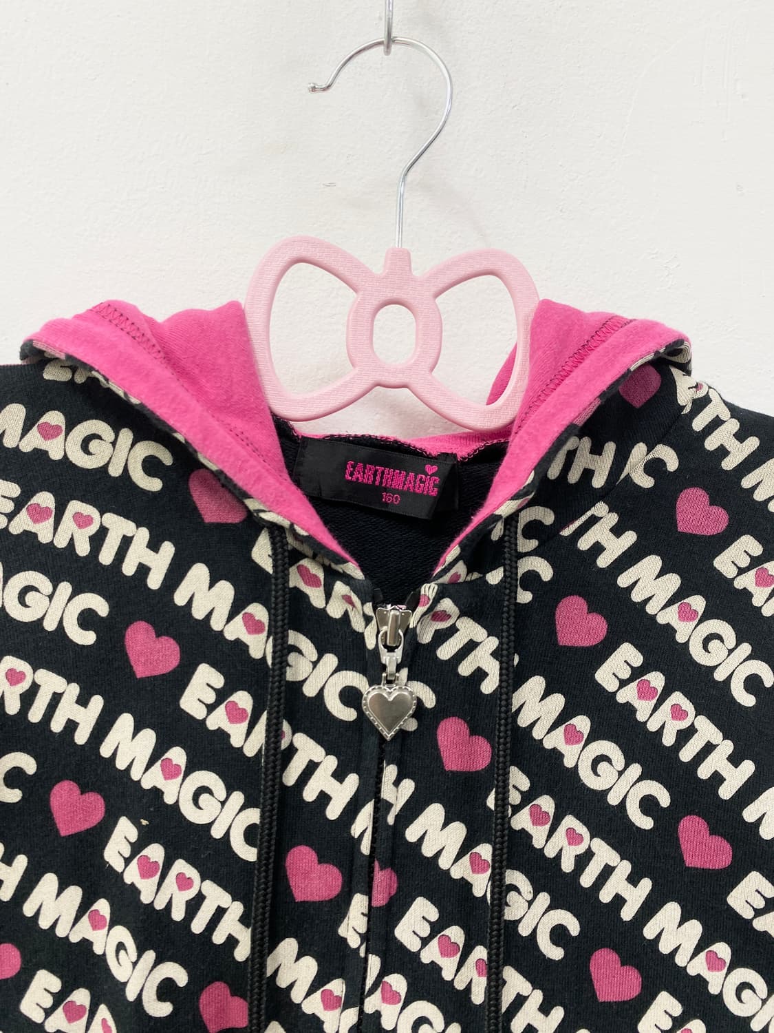 [EARTH MAGIC] 네코미미 팝갸루 레터링 후드집업 상품이미지9