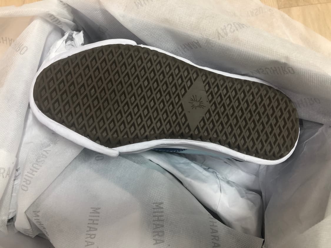 미하라야스히로 베이커 OG 솔 바이컬러 캔버스 로우탑 스니커즈 37 상품이미지6