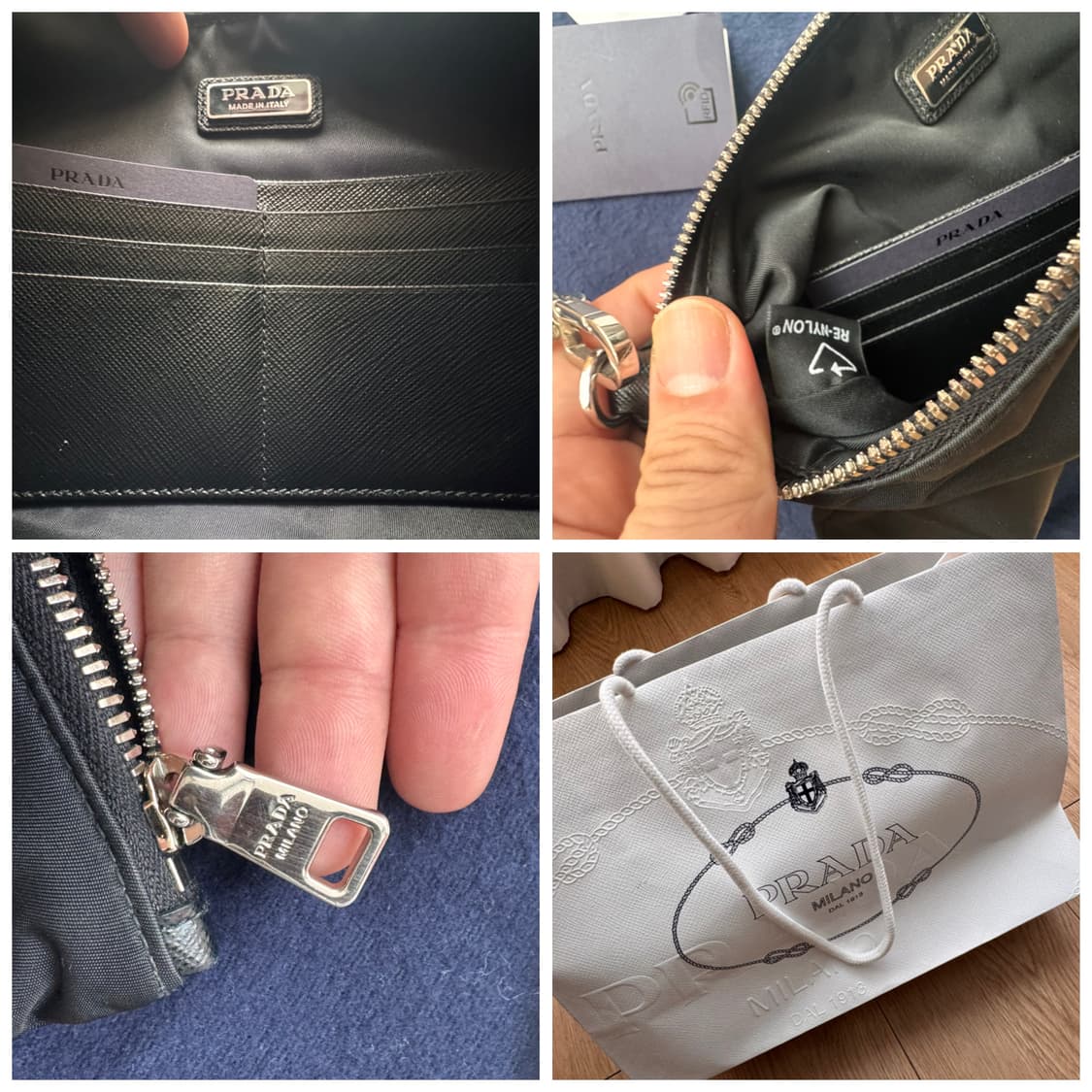 Prada Re-Nylon & Saffiano Leather Pouch  상품이미지9