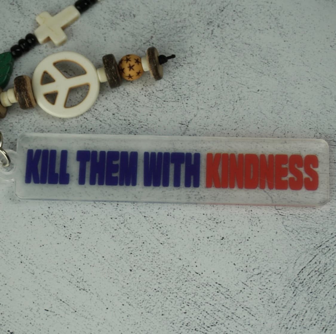 kill them with kindness 아크릴 비즈 키링 상품이미지5