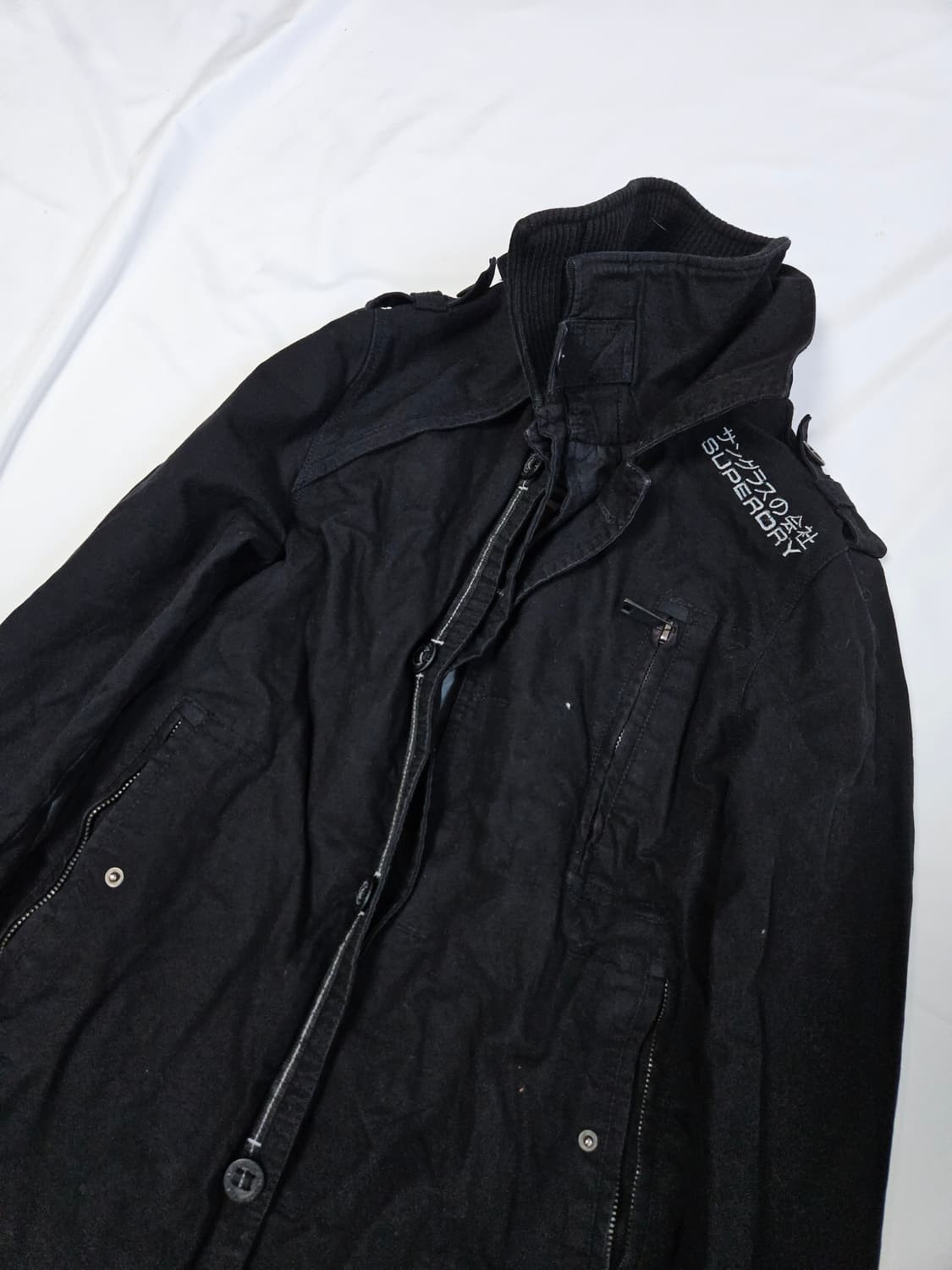 슈퍼드라이 일본 윈드치터 트렌치코트 올테크 자켓 S 상품이미지3
