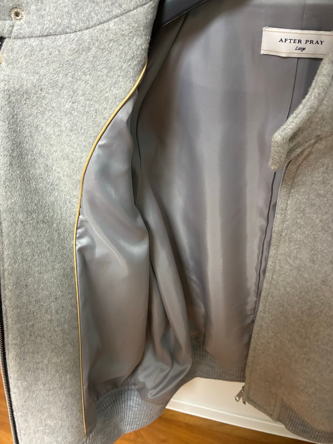 에프터프레이 캐시미어 해링턴 블루종 상품이미지4