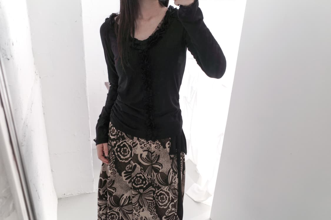 frill shirring T  상품이미지5