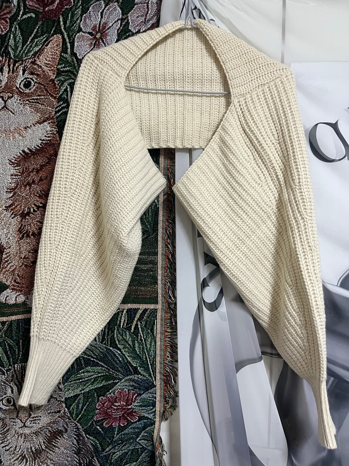 [vintage] Knit bolero ivory 상품이미지1