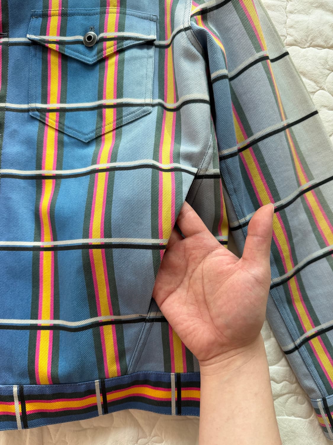 JW 앤더슨 송아지가죽레더 디테일 자켓 made in italy🇮🇹 상품이미지5