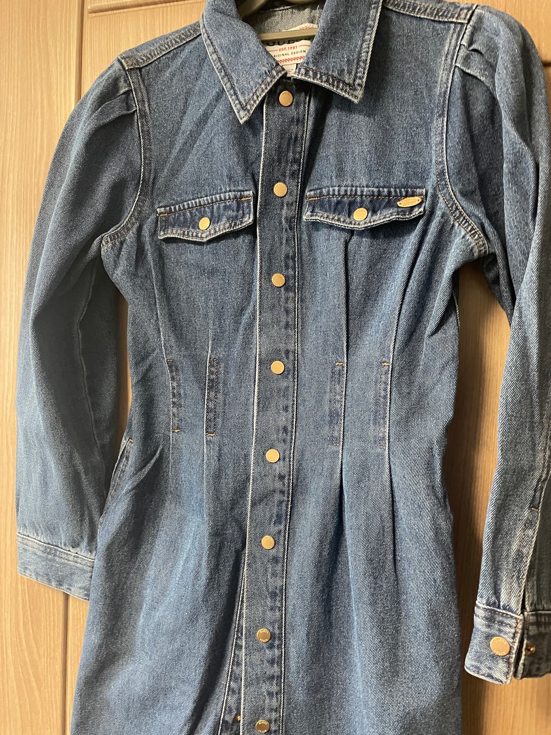 게스 데님 셔츠원피스 상품이미지2