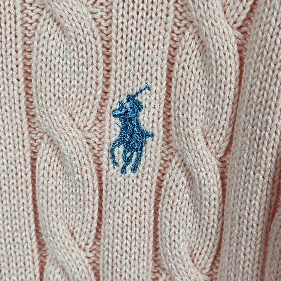 폴로랄프로렌 여성 코튼 케이블 니트 핑크 S 상품이미지4