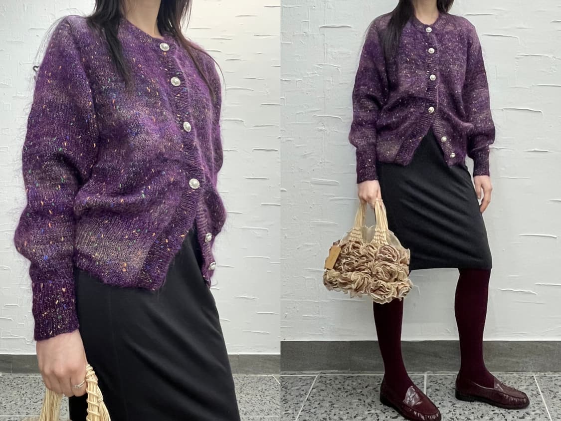 sparkle purple cardigan 상품이미지1