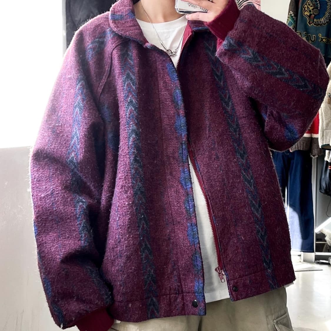 월스마운틴 80s USA 아메리칸 아즈텍 봄버자켓 상품이미지3