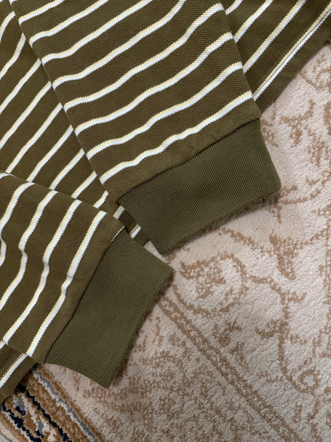 리본빛 캔들 pk 스트라이프 셔츠 올리브  상품이미지5