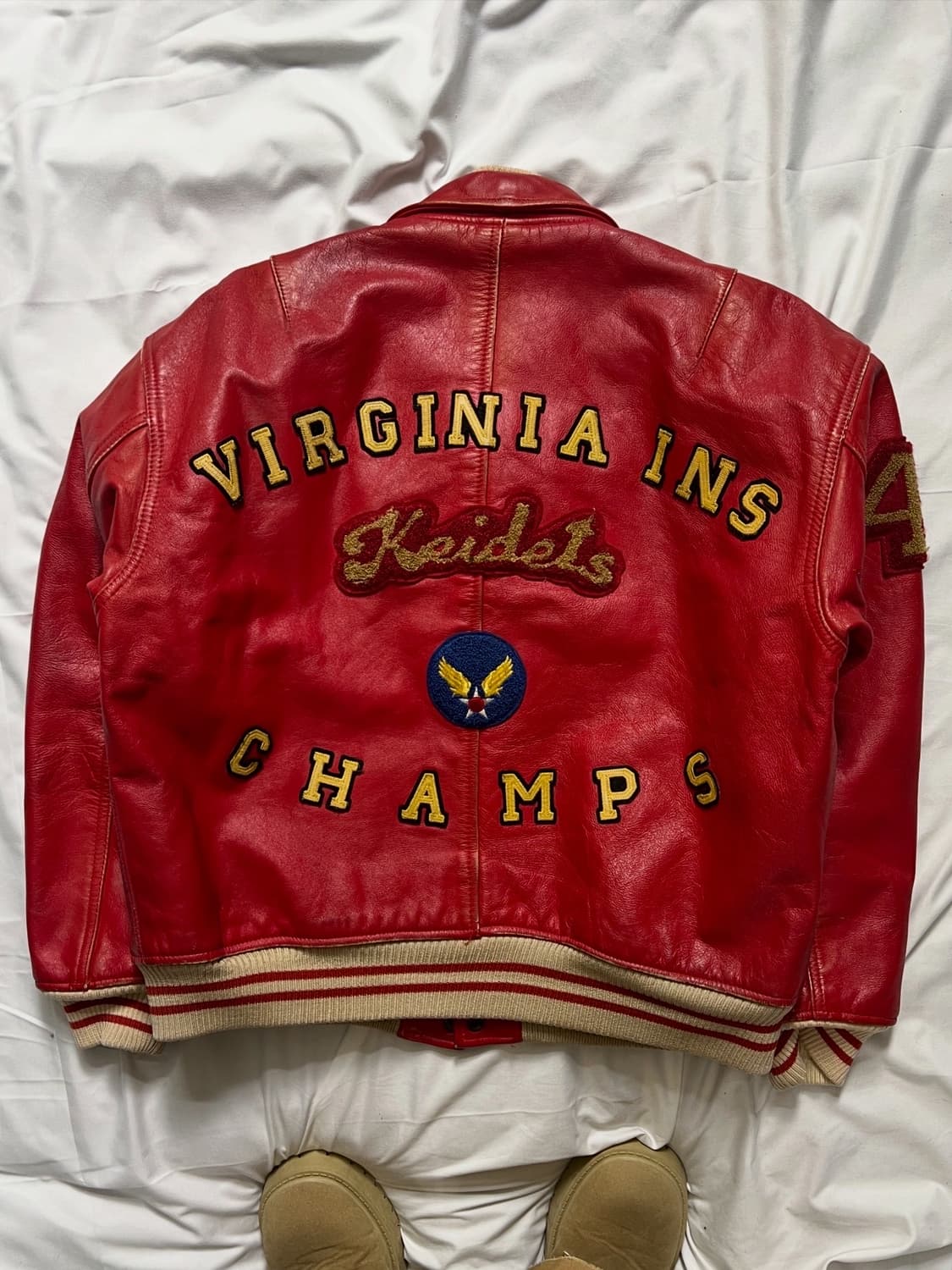 아비렉스 바시티 가죽 자켓 상품이미지1