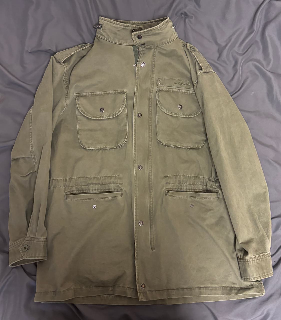 2)아캄 Washed Field Jacket (Khaki) 상품이미지1