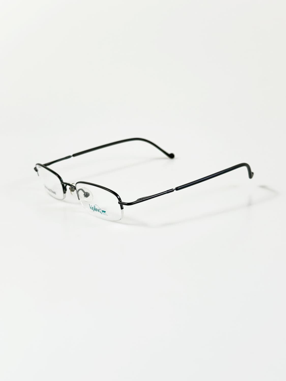 90s KIPLING 블랙 반무테 스퀘어 프레임 빈티지 안경 상품이미지3