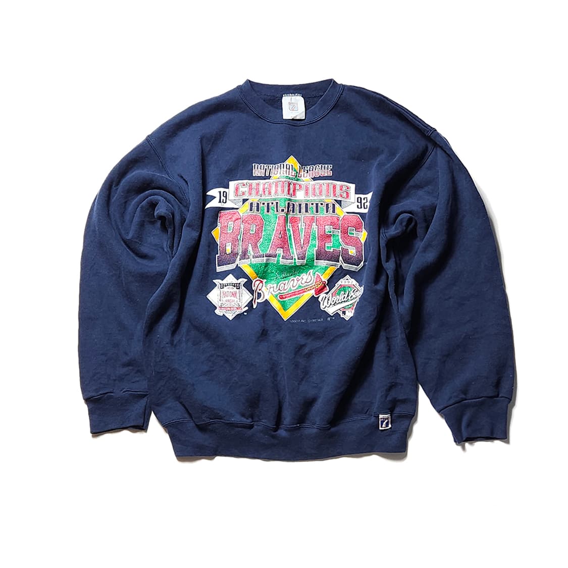 90s 빈티지 LOGO7 MLB 애틀랜타 브레이브스 스웻셔츠 맨투맨 상품이미지1