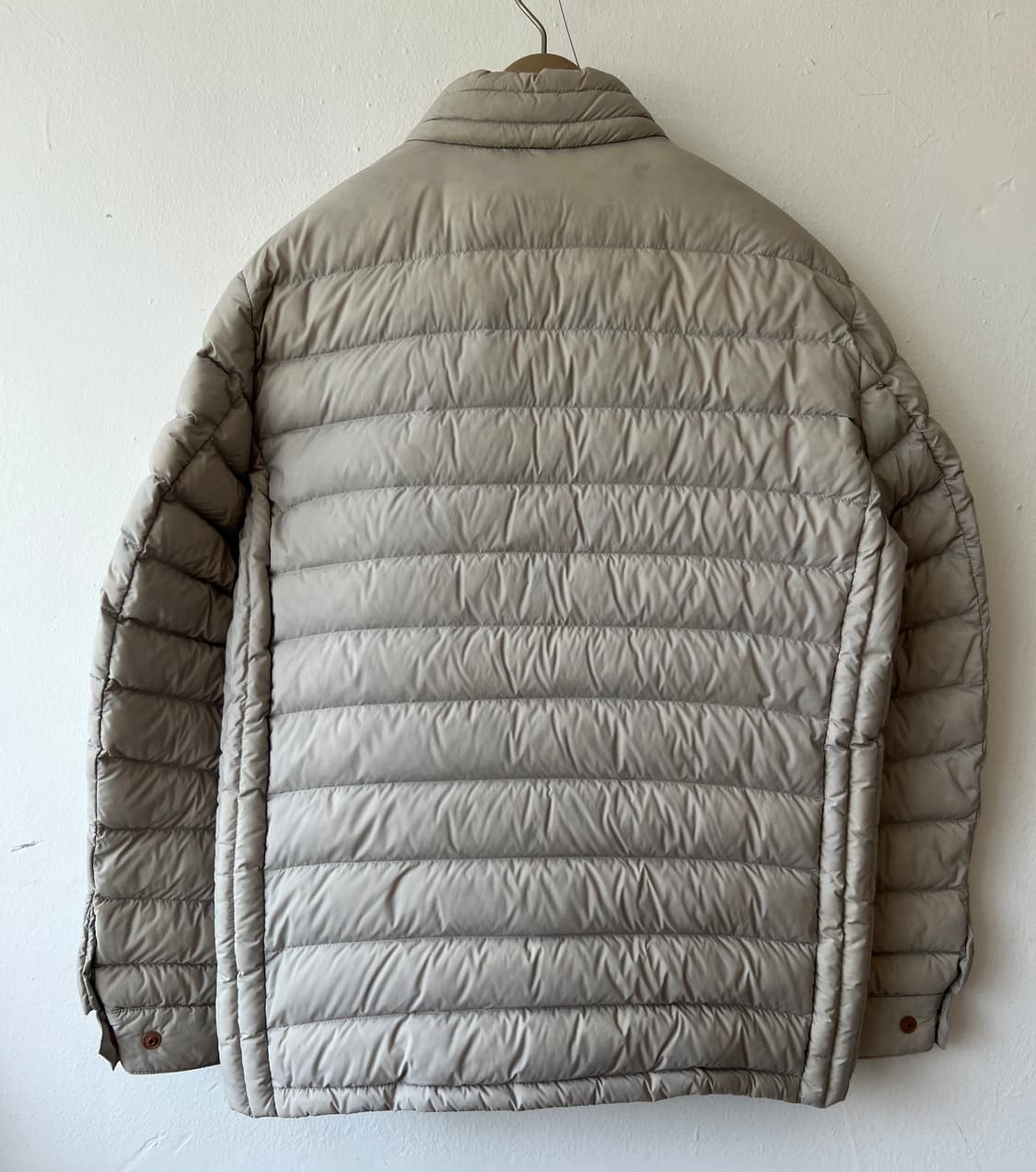 올젠 남성 베이지 구스다운경량패딩  상품이미지8