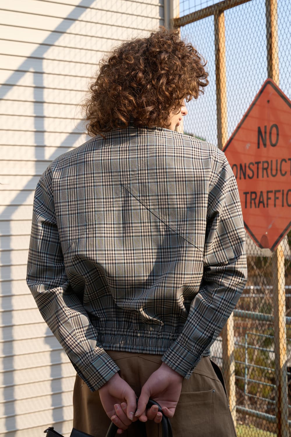 웨이비니스 페니 버튼 체크 셔켓 레트로베이지 2 상품이미지2