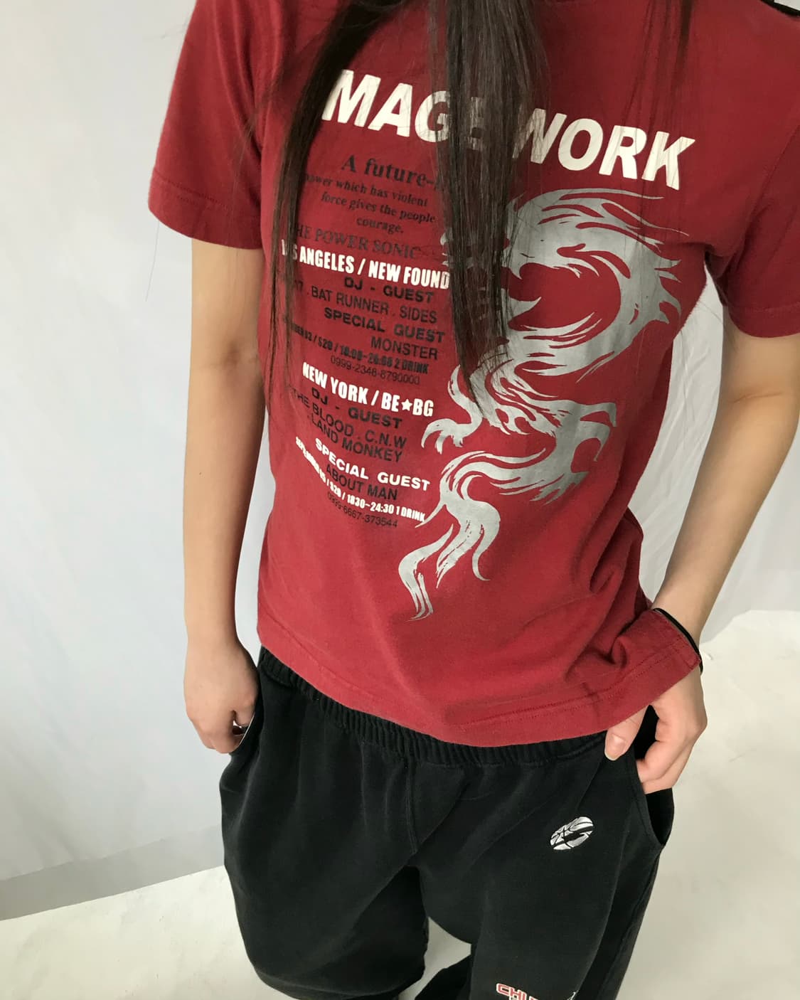 Image work 빈티지 드래곤 티셔츠 상품이미지4