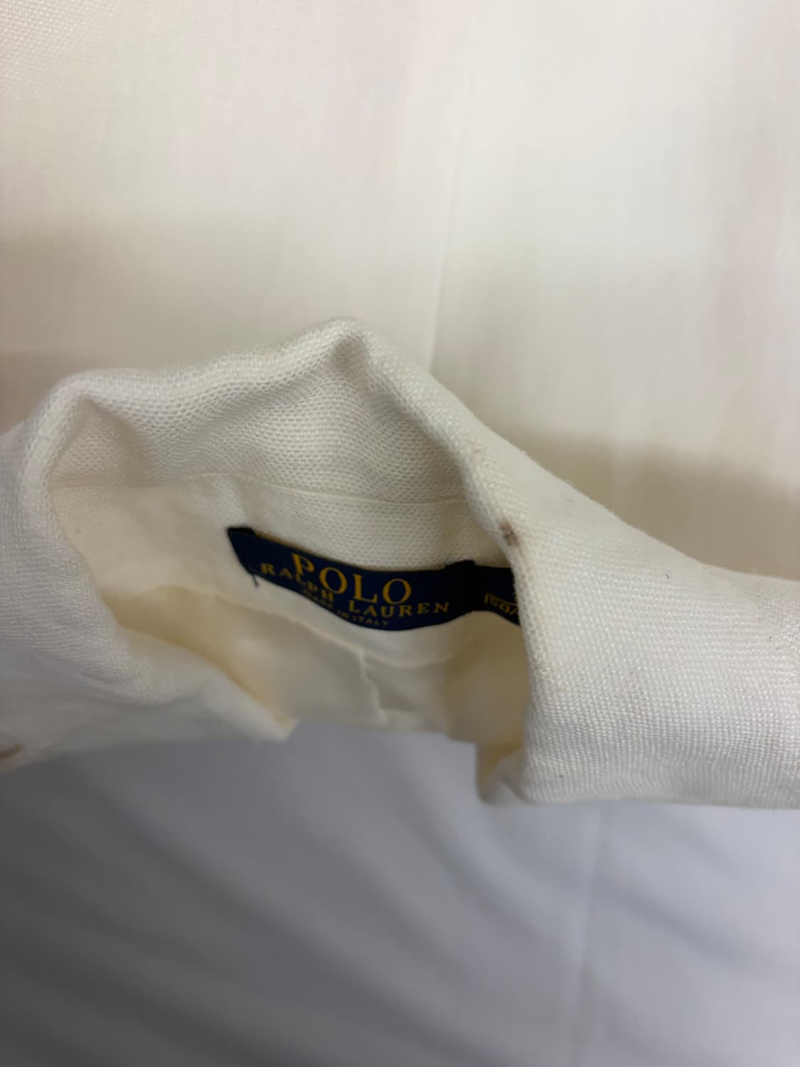 [0] 폴로 랄프로렌 화이트 린넨 블레이저 자켓 상품이미지5