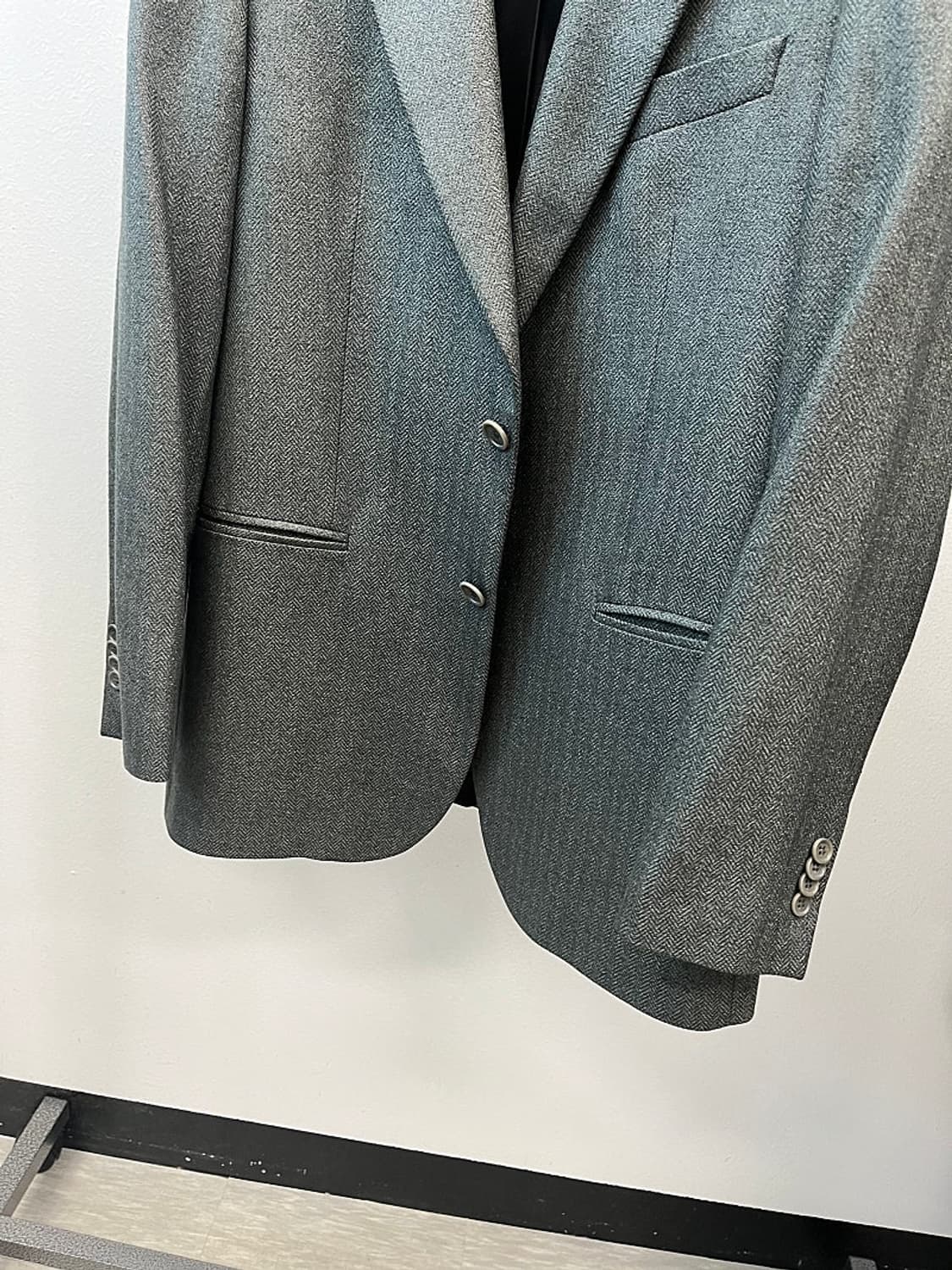 100) 조르지오알마니 캐시미어 헤링본 자켓 상품이미지4