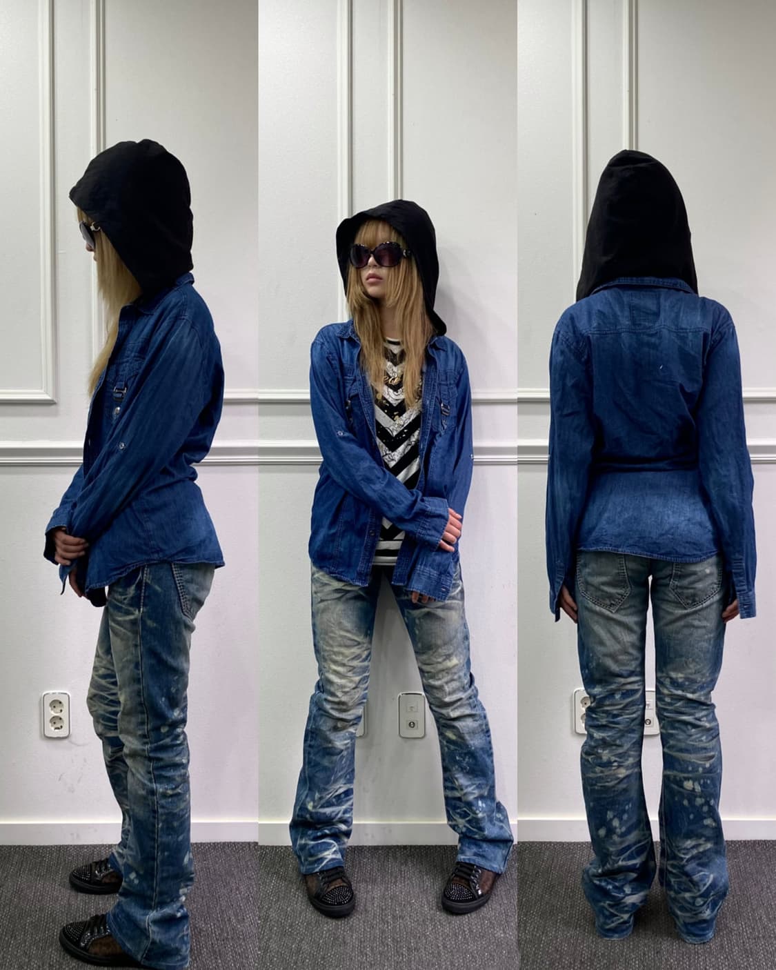 [In The Attic] 00’s Buckle Detail Hoodie 상품이미지1