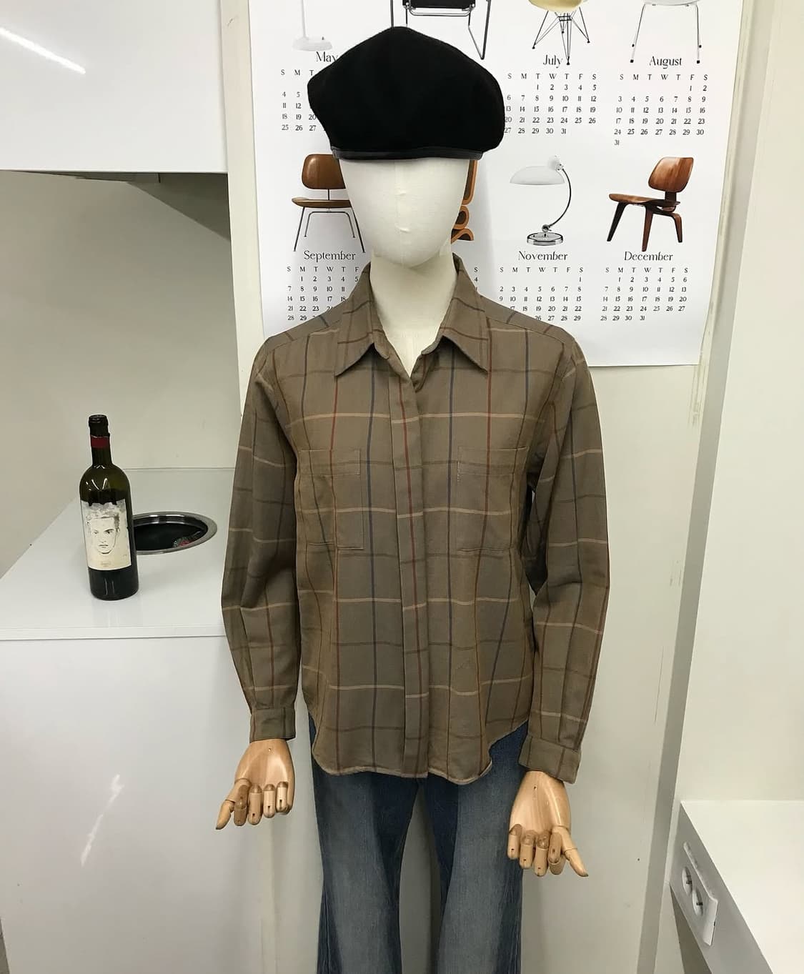 버버리 체크 울 셔츠 상품이미지5